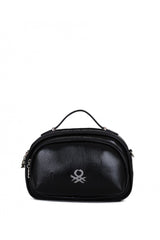 Benetton Çok Bölmeli Çapraz Askılı Kadın Çantası Siyah