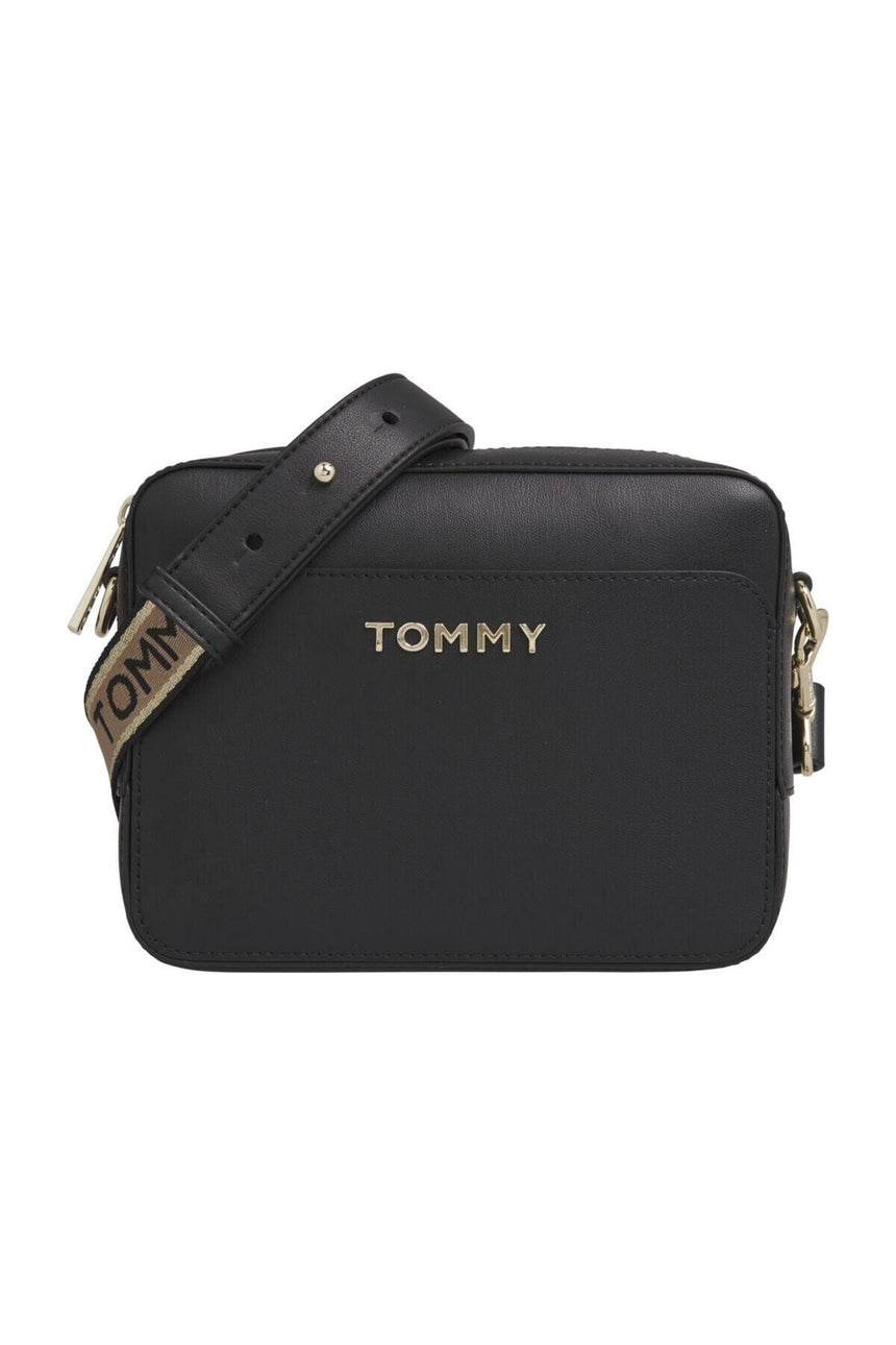 Tommy Hilfiger Iconic Tommy Camera Bag Çapraz Askılı Kadın Çantası Black