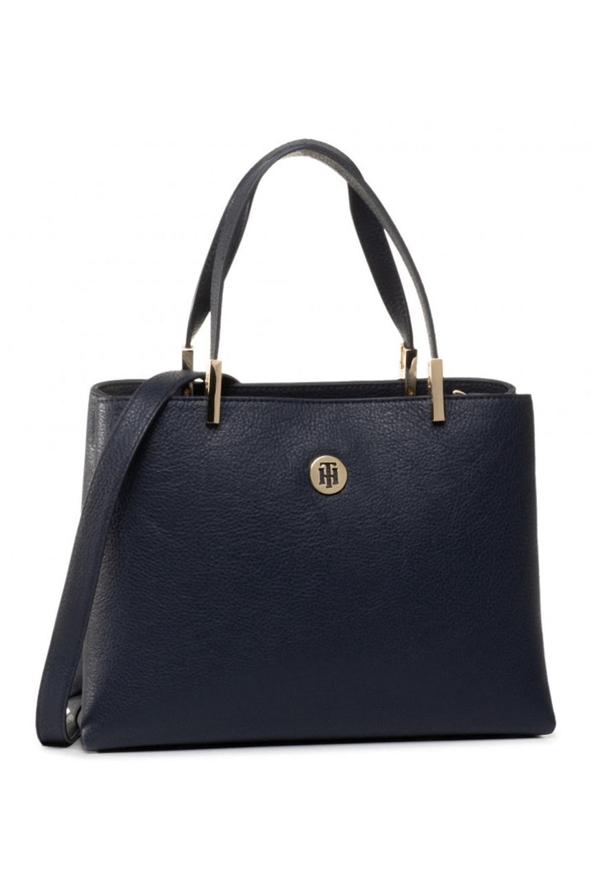 Tommy Hilfiger Core Med Satchel Kadın El Çantası Sky Captain