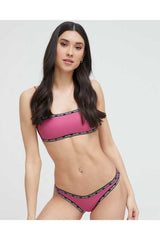 Calvin Klein Bandeau Kadın Bikini Üstü Mor