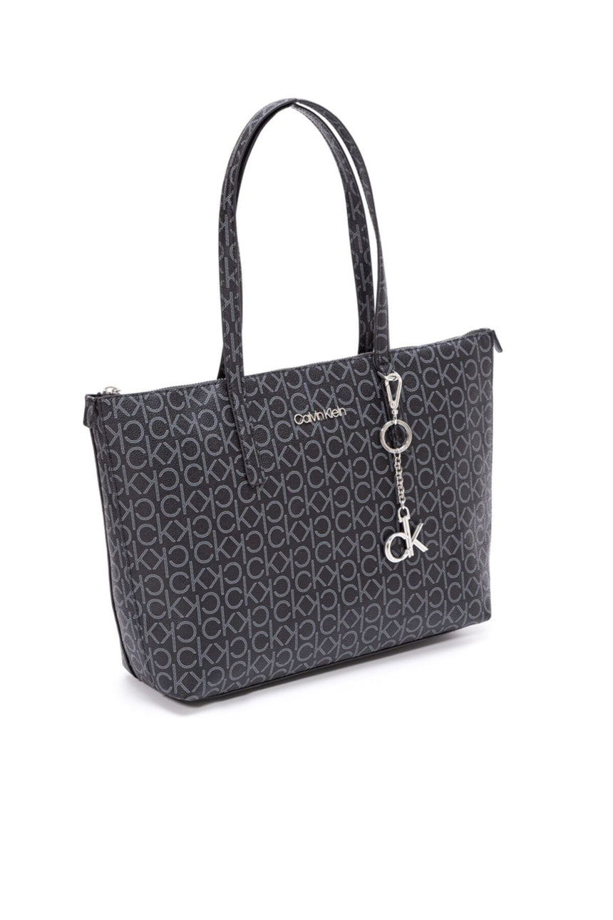 Calvin Klein Mono Cabas Kadın Omuz Çantası Black Mono