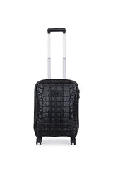 ÇÇS Kroko Kabartma Yüzey Kabin Boy Valiz Siyah