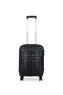 ÇÇS Kroko Kabartma Yüzey Kabin Boy Valiz Siyah