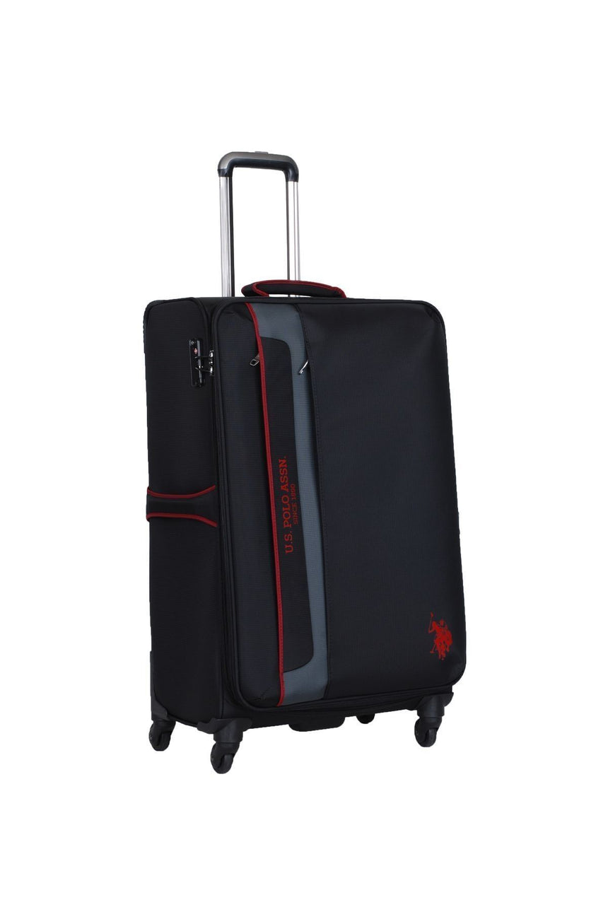 U.s Polo Assn. İki Ön Bölmeli Büyük Boy Valiz Siyah