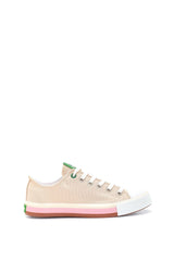Benetton Renkli Tabanlı Kadın Sneakers Bej