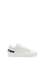 Mario Valentino Kadın Fluffy Logo Lace up Sneaker White - Black