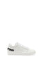 Mario Valentino Kadın Fluffy Logo Lace up Sneaker White - Black