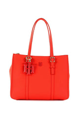 Tommy Hlifiger Th Chic Small Satchel Kadın El Çantası Bright Vermillion