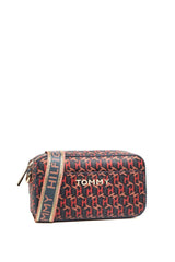 Tommy Hilfiger Iconic Tommy Sm Camera Bag Mono Kadın Çapraz Askılı Çanta Charcoal Blue