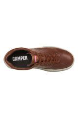 Camper Hakiki Deri Runner Erkek Sneakers Kahverengi