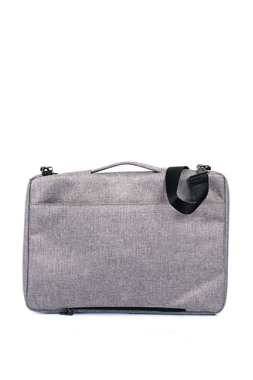 Ççs 17,3'' Çapraz Askılı Evrak Çantası Gri