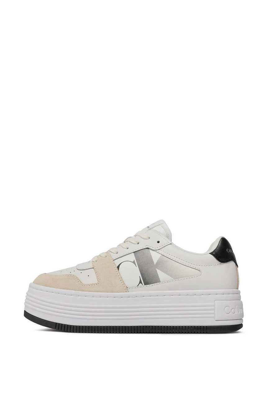 Calvin Klein Bold Flatform Lace Mix Sneakers Bright White/Black