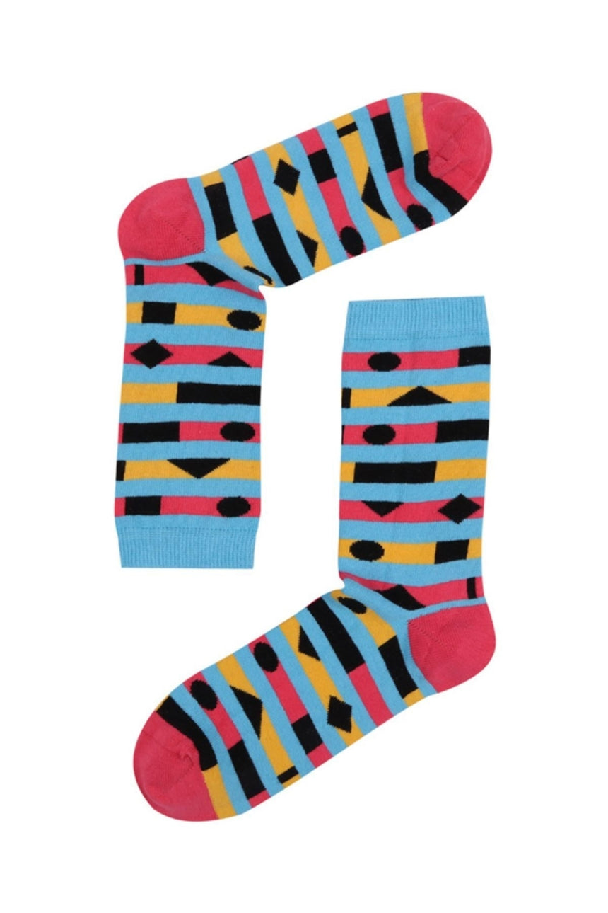 The Socks Company Color Strıpes Çok Renkli Çorap Renkli