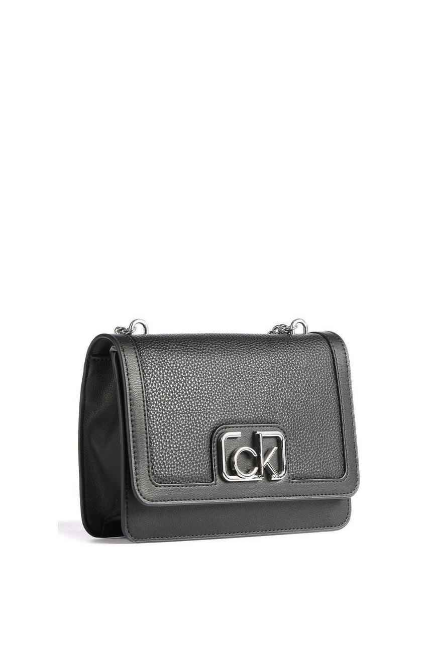 Calvin Klein Flap Shoulder Bag Md Çapraz Askılı Kadın Çantası Black