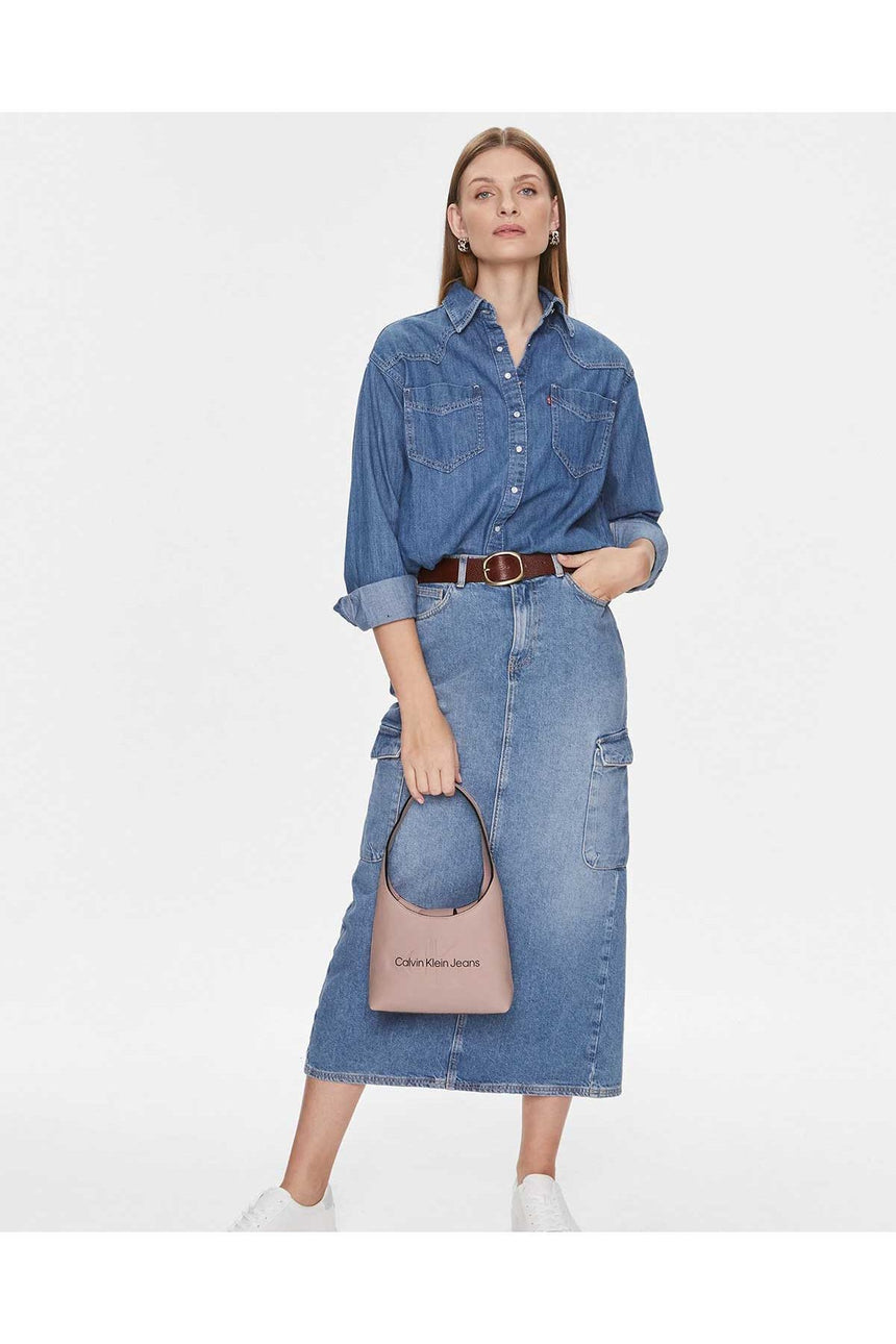 Calvin Klein Sculpted Mono Shoulder Bag Omuz Çantası Pink