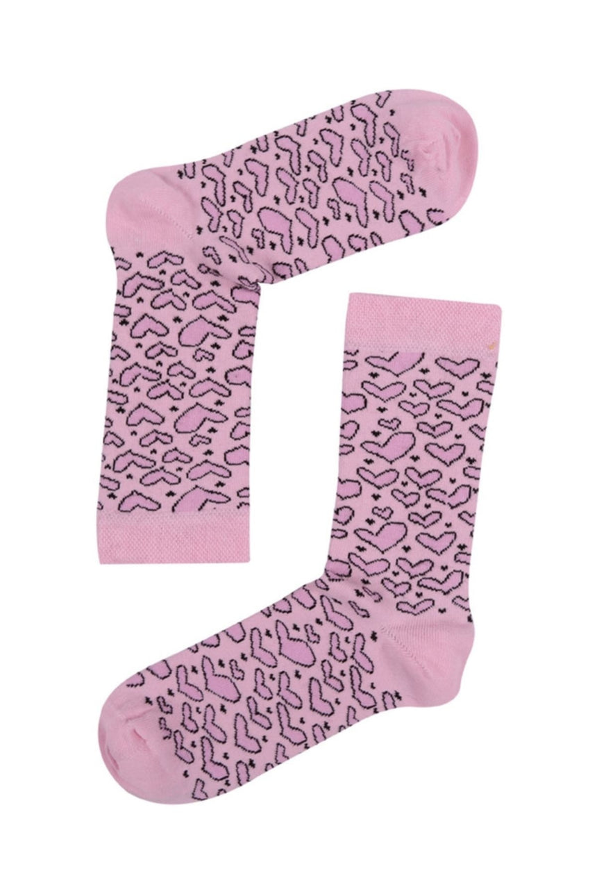 The Socks Company Hearts On Pınk Çok Renkli Çorap Renkli