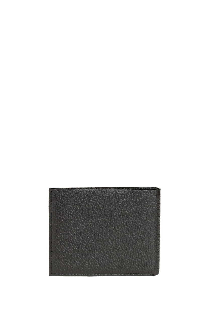 Calvin Klein Pebble Leather Slimfold 6Cc Erkek Cüzdanı Black