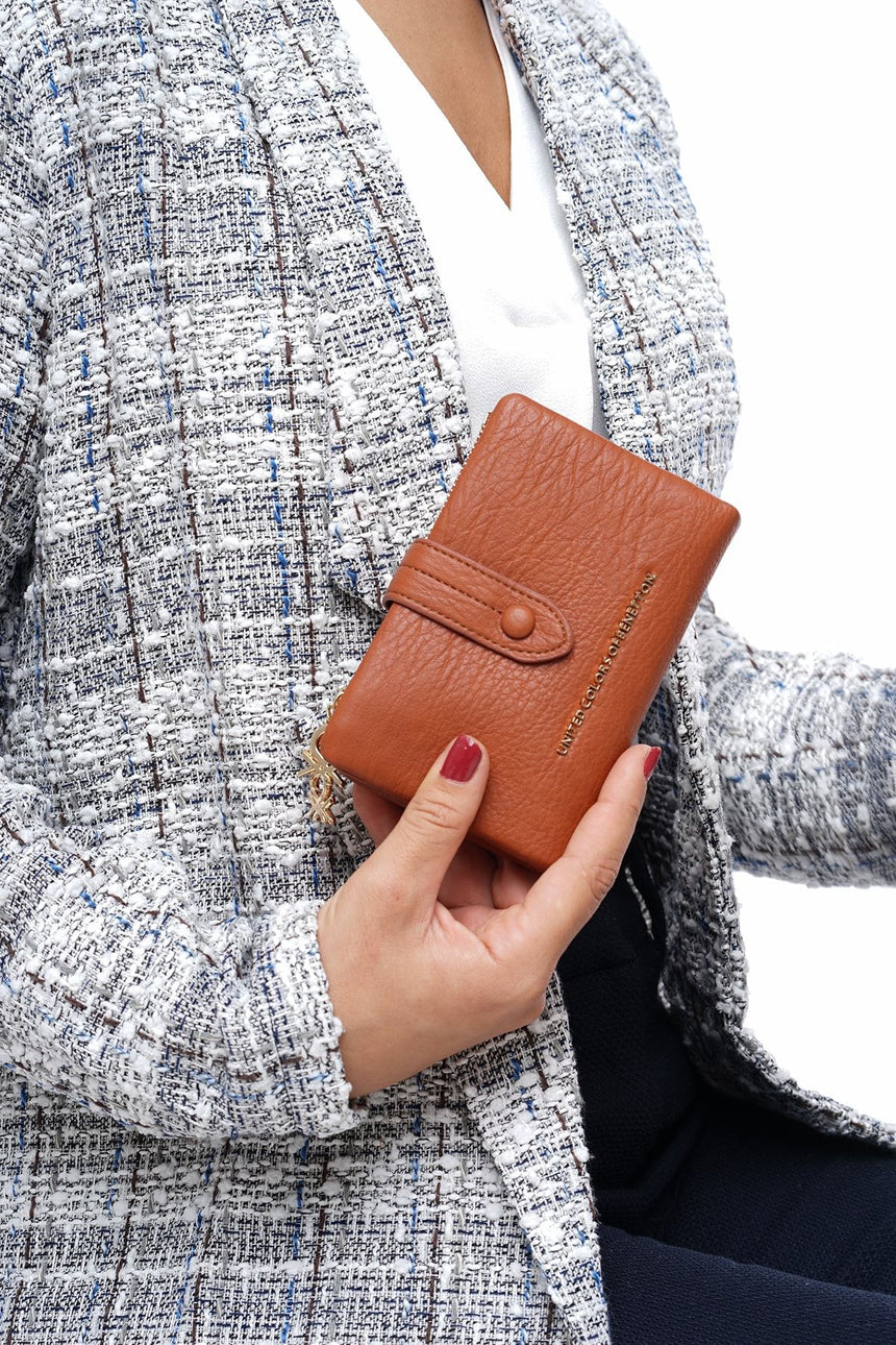 Benetton Vintage Small Kadın Cüzdanı Taba