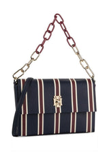 Tommy Hilfiger Saffiano Çapraz Askılı Kadın Çantası Tommy Red Mix