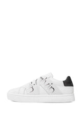 Calvin Klein Classic Cupsole Logo Baskılı Snekaers Bright White/Creamy White/Black