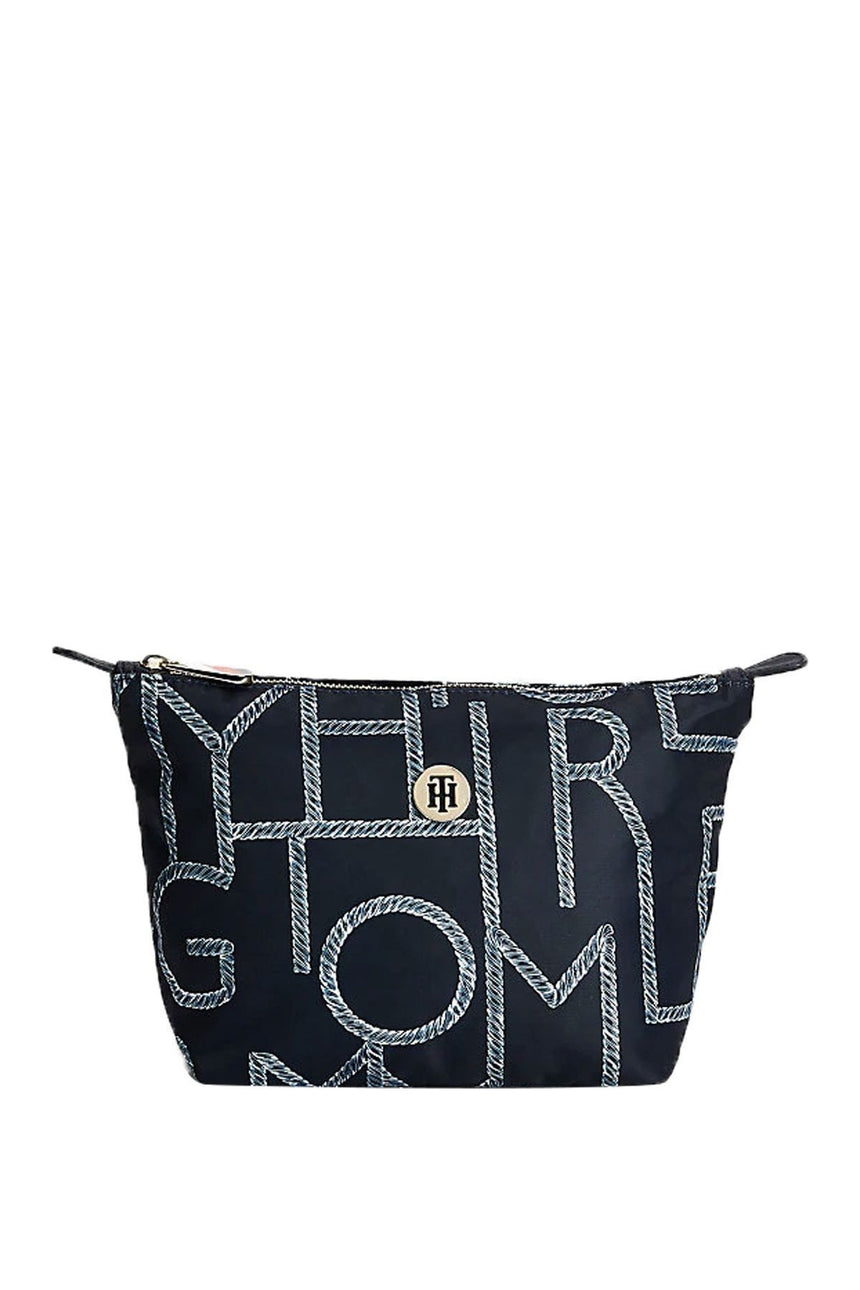 Tommy Hilfiger Poppy Washbag Print Kadın Makyaj Çantası Rope Print