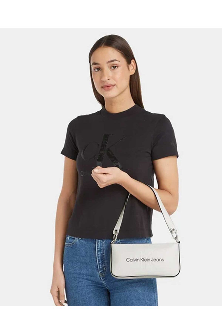 Calvin Klein Sculpted Kadın Omuz Çantası White