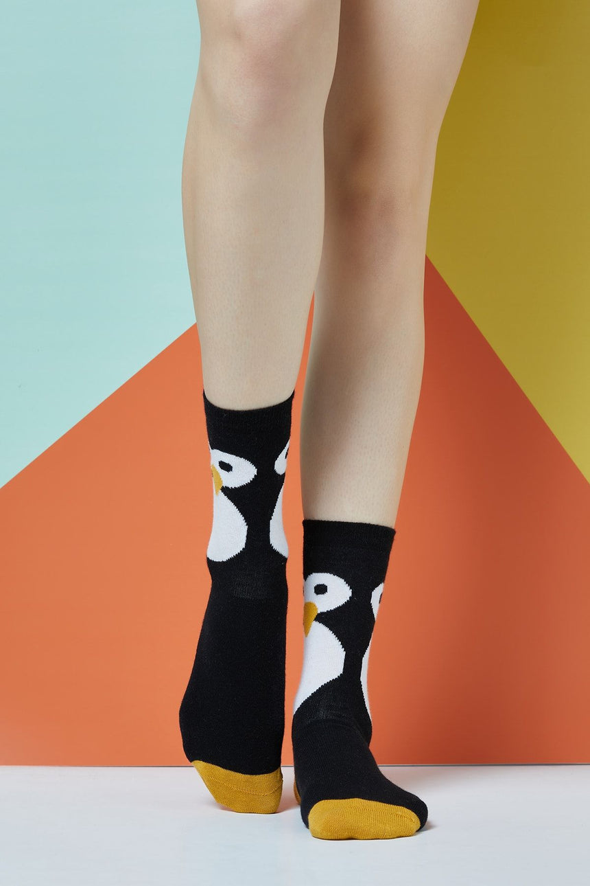 The Socks Company Confused Penguin Çorap Renkli