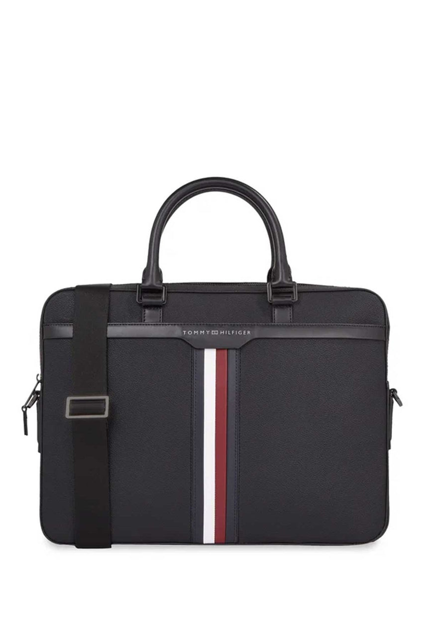 Tommy Hilfiger Coated Computer Bag Evrak Çantası Black