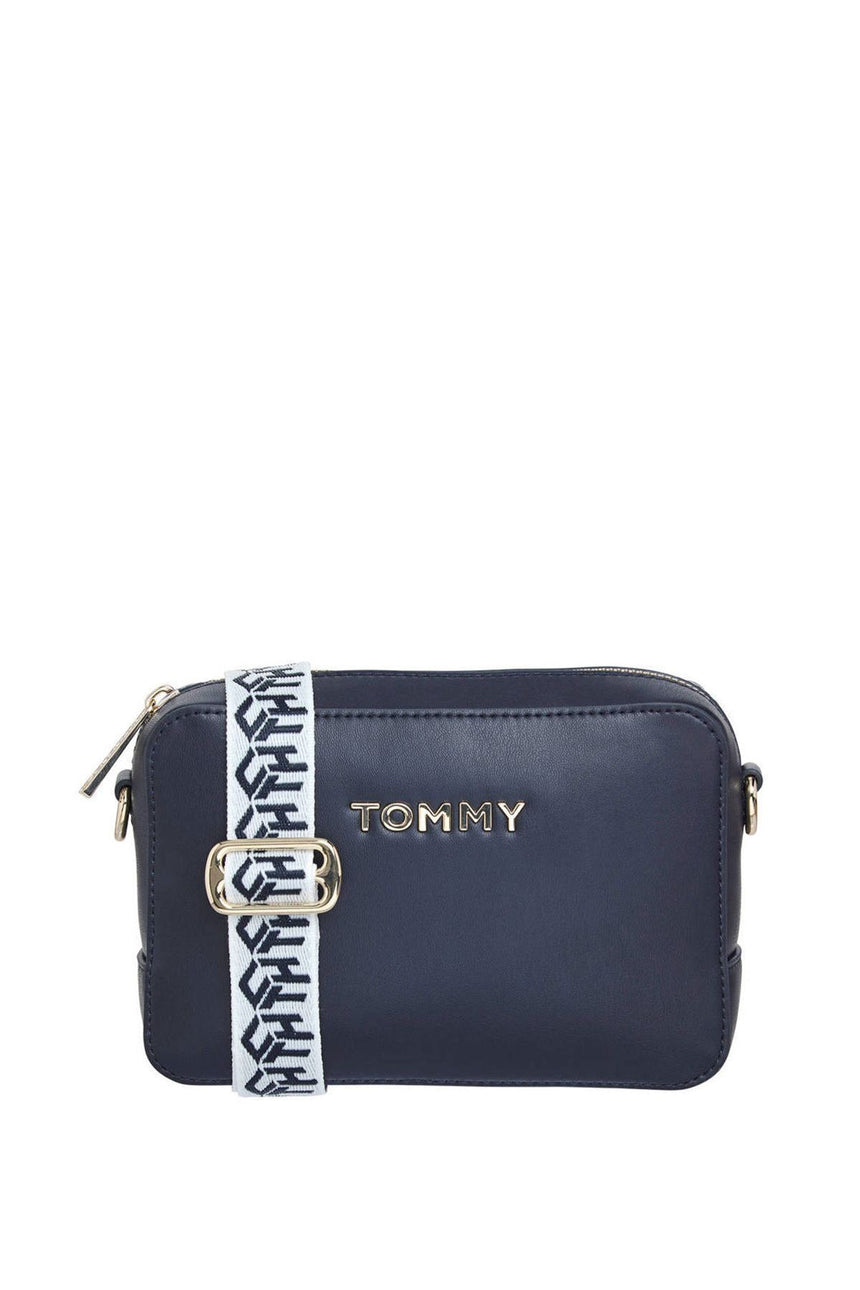 Tommy Hilfiger Iconic Camera Bag Çapraz Askılı Kadın Çantası Sky Captain