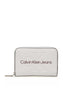 Calvin Klein Accordion Zip Around Kadın Cüzdanı White