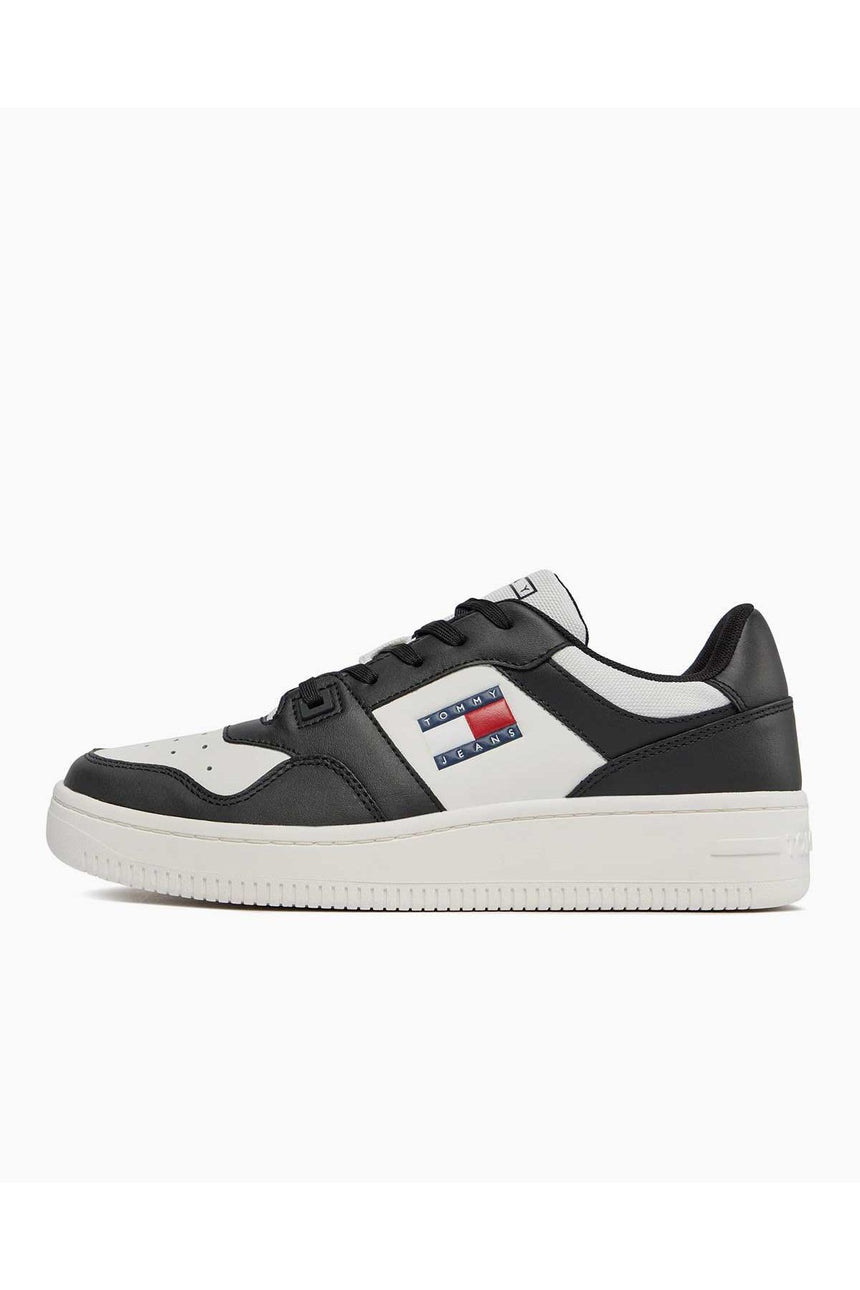 Tommy Hilfiger Retro Basket Low Top Sneakers Black/Ecru