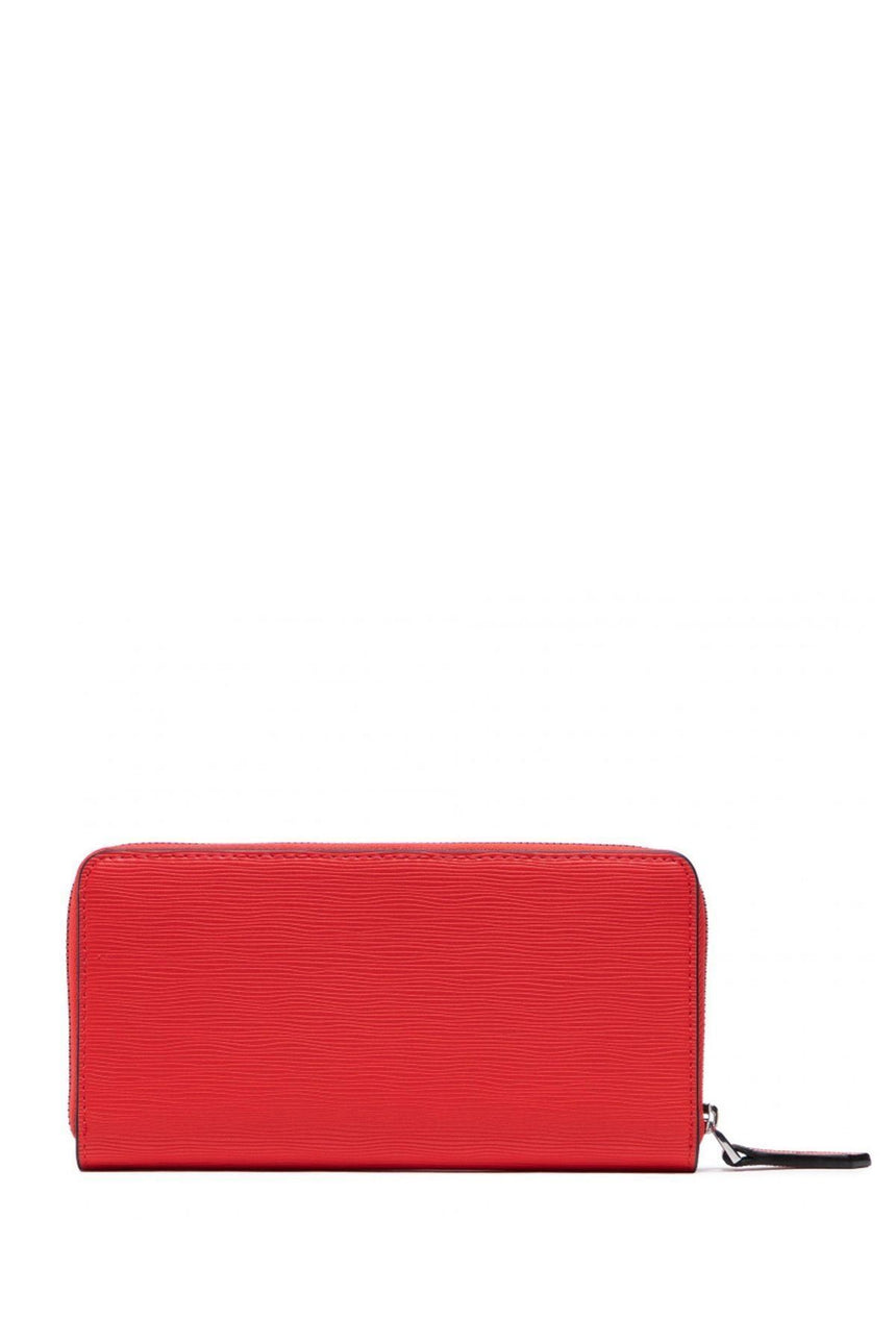 Calvin Klein Z/A Wallet Lg Wave Pu Kadın Cüzdanı Vibrant Coral