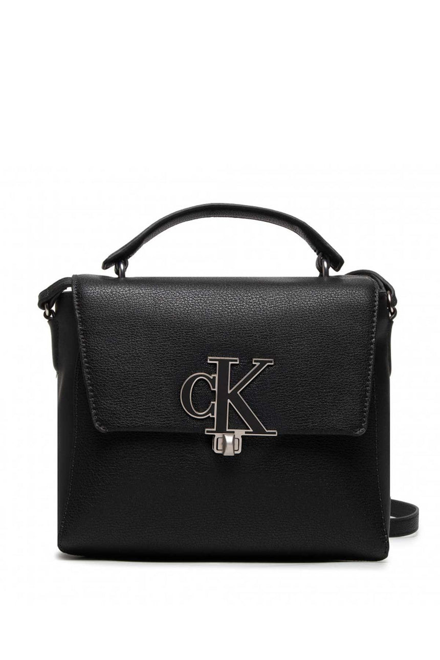Calvin Klein Minimal Monogram Mini Top Handle Kadın Askılı Omuz Çantası Black