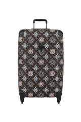 Guess House Party 28 In 4-Wheele Orta Boy Valiz Brown Logo