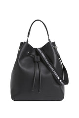 Calvin Klein Büzgülü Kapanan Logo Askılı Kadın Omuz Çantası Black