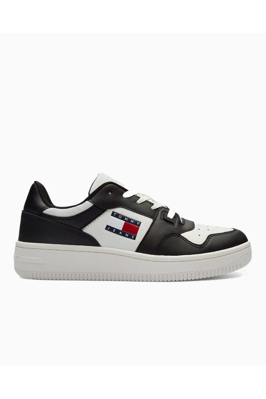 Tommy Hilfiger Retro Basket Low Top Sneakers Black/Ecru