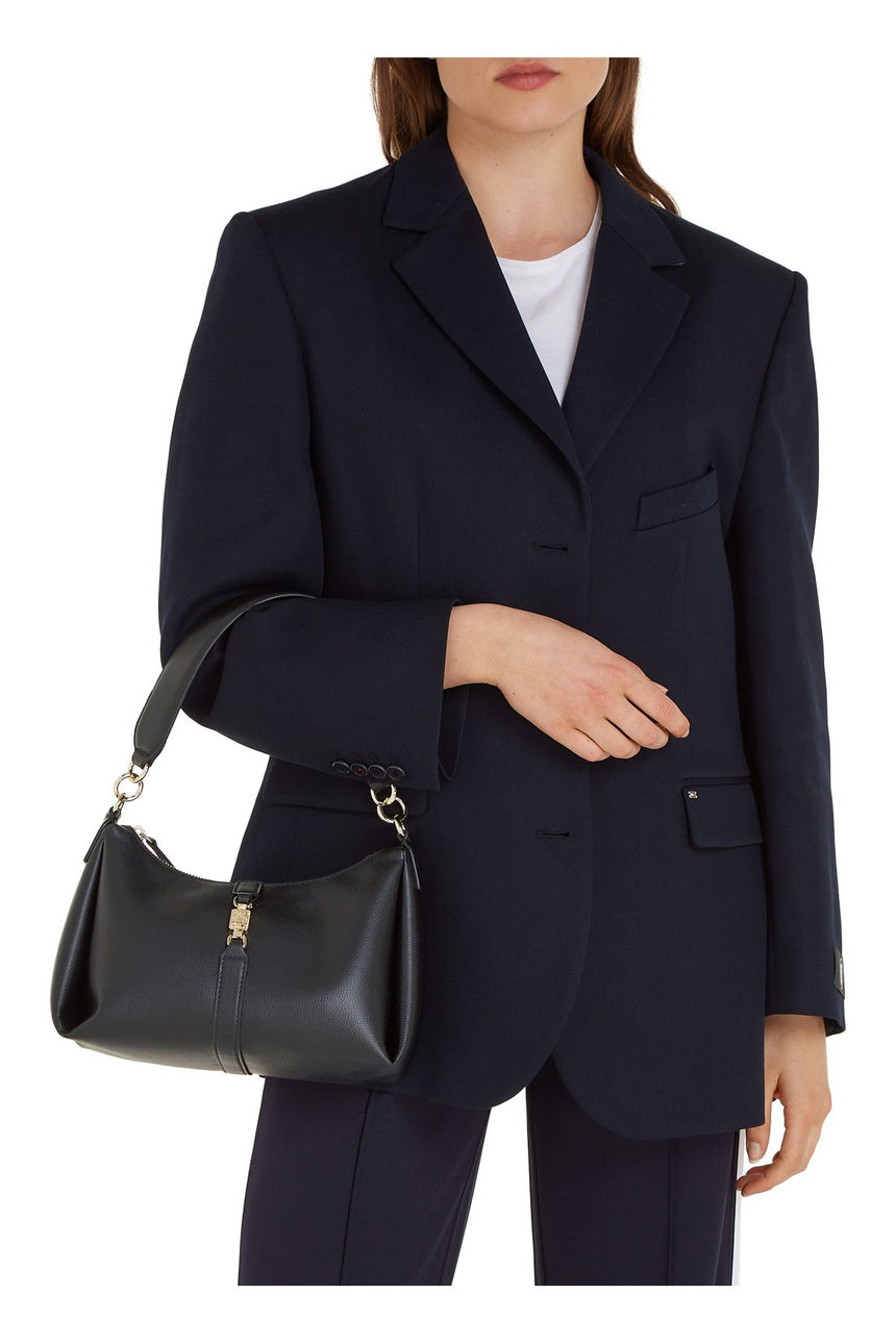 Tommy Hilfiger Feminine Shoulder Bag Omuz Çantası Black