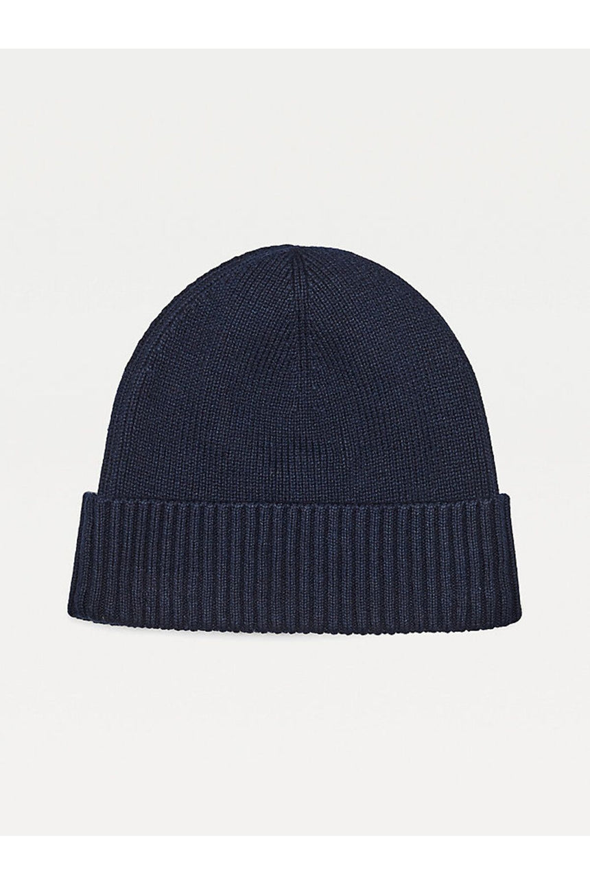 Tommy Hilfiger Pima Cotton Beanie Erkek Bere Blue