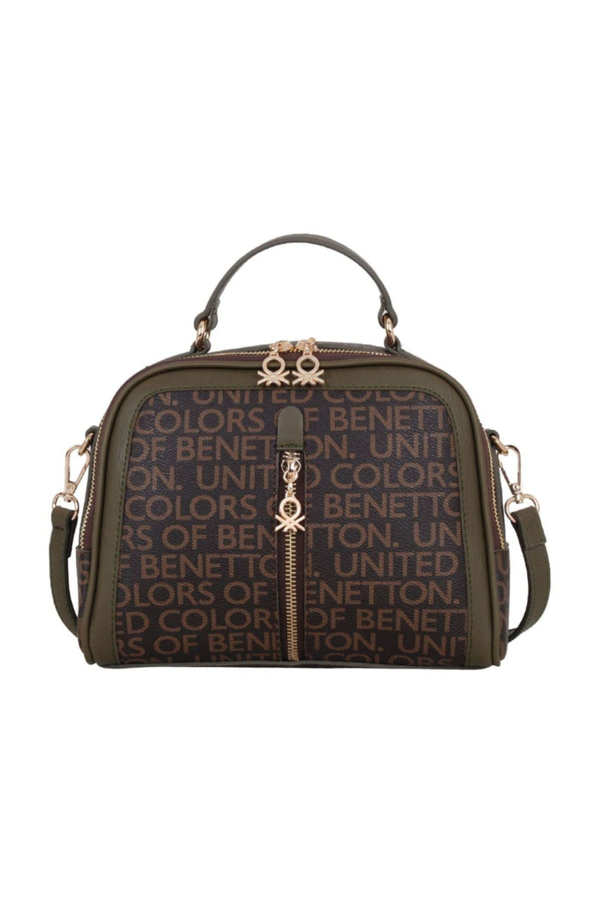 Benetton Klasik Small Çapraz Askılı Kadın Çantası Kahve- Haki