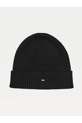 Tommy Hilfiger Pima Cotton Beanie Erkek Bere Black