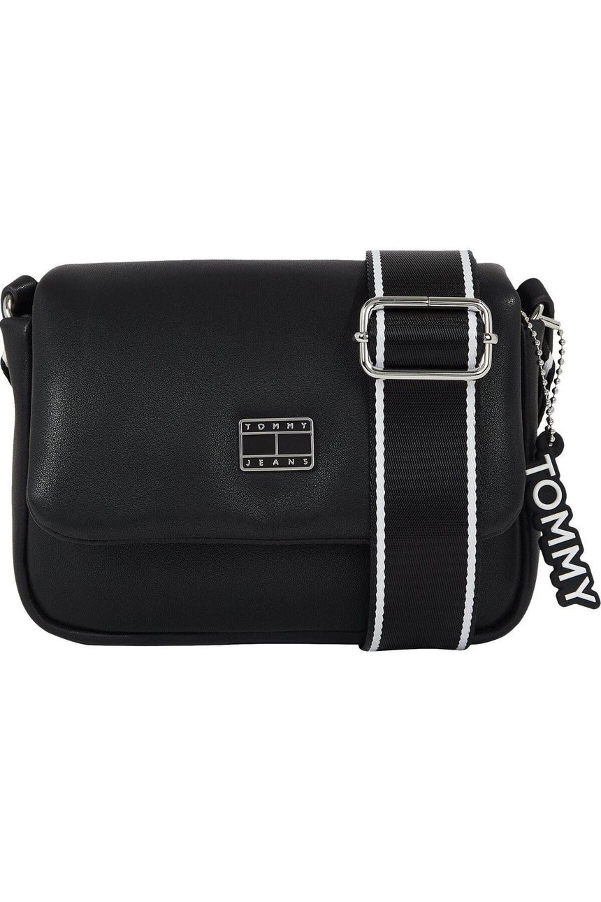 Tommy Hilfiger City Girl Small Flap Crossover Çapraz Askılı Çanta Black