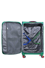 Benetton Orta Boy 60 Cm Kumaş Valiz Yeşil