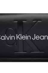 Calvin Klein Mono Flap Zincirli Çapraz Askılı Çanta Black