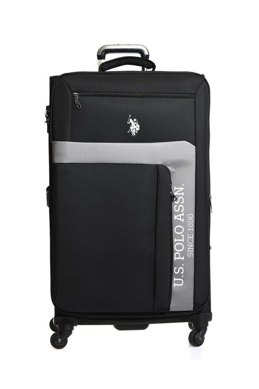 Us Polo Assn Büyük Boy Kumaş Valiz Siyah