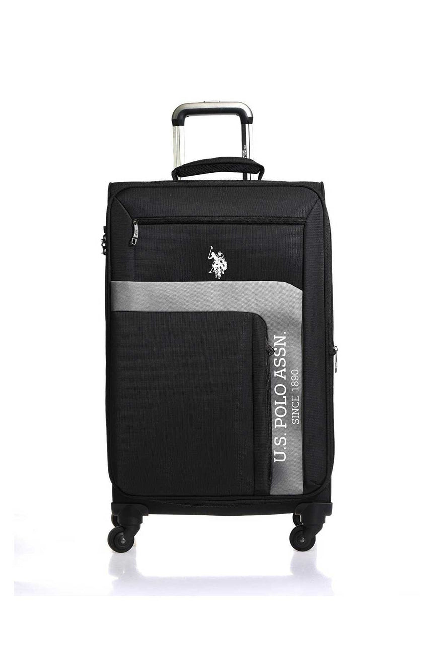 Us Polo Assn Orta Boy Kumaş Valiz Siyah