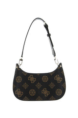 Guess Meridian Mini Top Omuz Çantası Mocha Logo