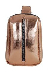 Benetton Logo Baskı Fermuarlı Kadın Body Bag Rose