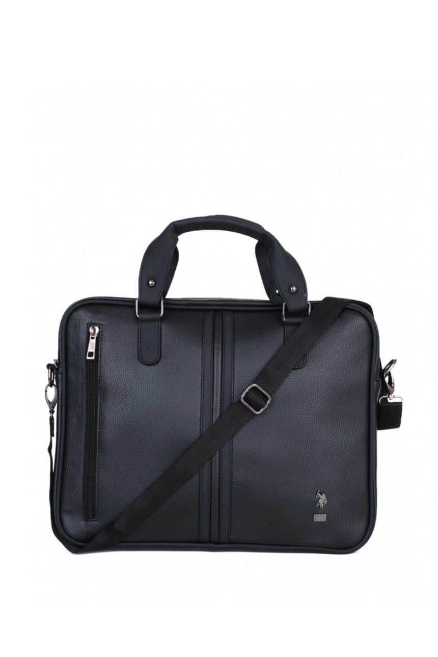 Us Polo Assn Metal Logo Evrak Çantası Siyah