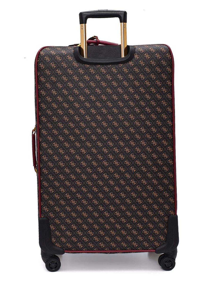 Guess Izzy Beauty Case Orta Boy Valiz Black Gold