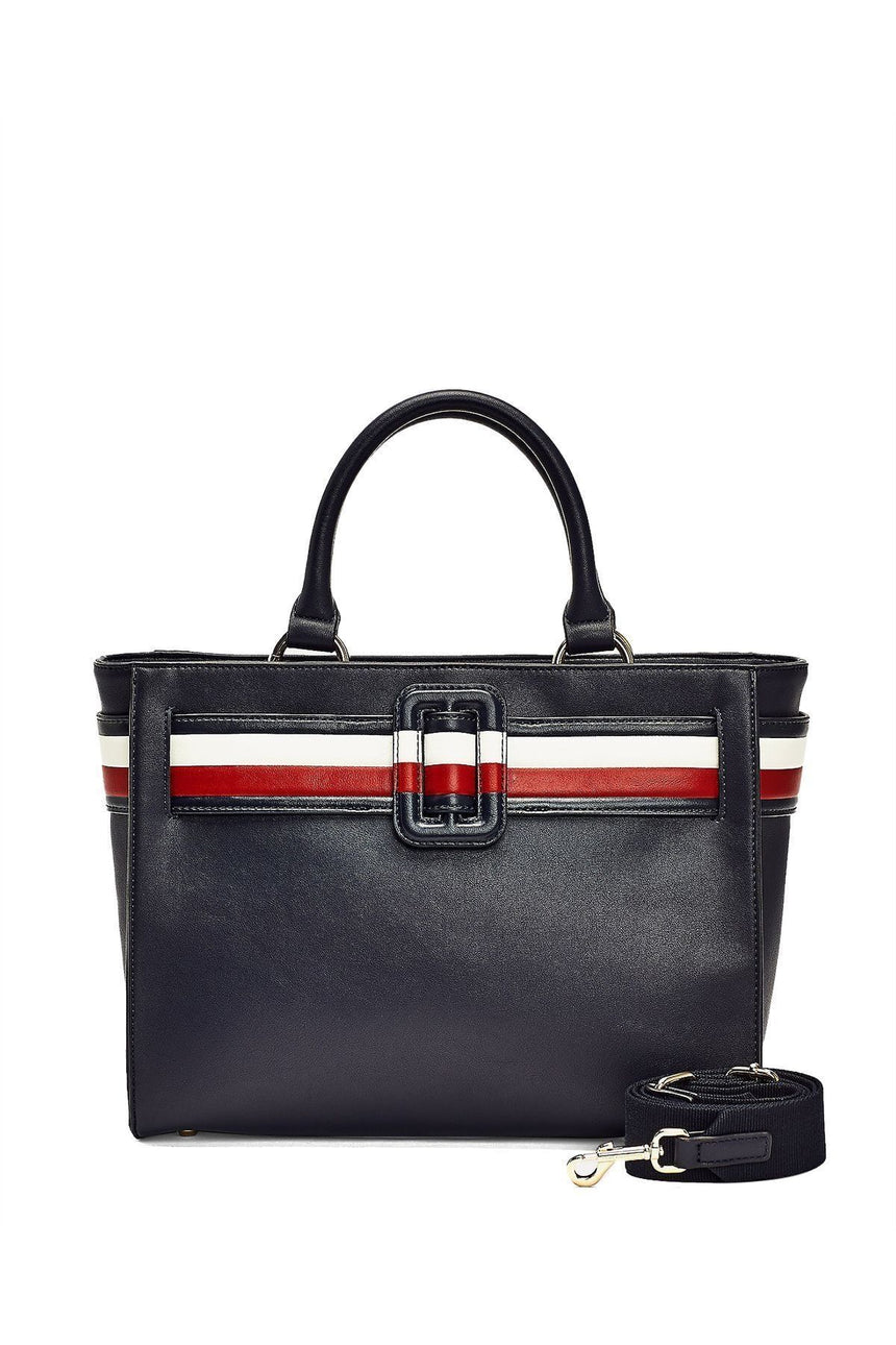 Tommy Hilfiger Th City Satchel Kadın El Çantası Sky Captain